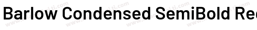 Barlow Condensed SemiBold Regular字体转换